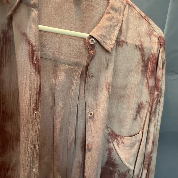 Black Swan size 8 shirt dress EUC worn once. Dusty Rose  smoke free and pockets - Picture 9 of 10